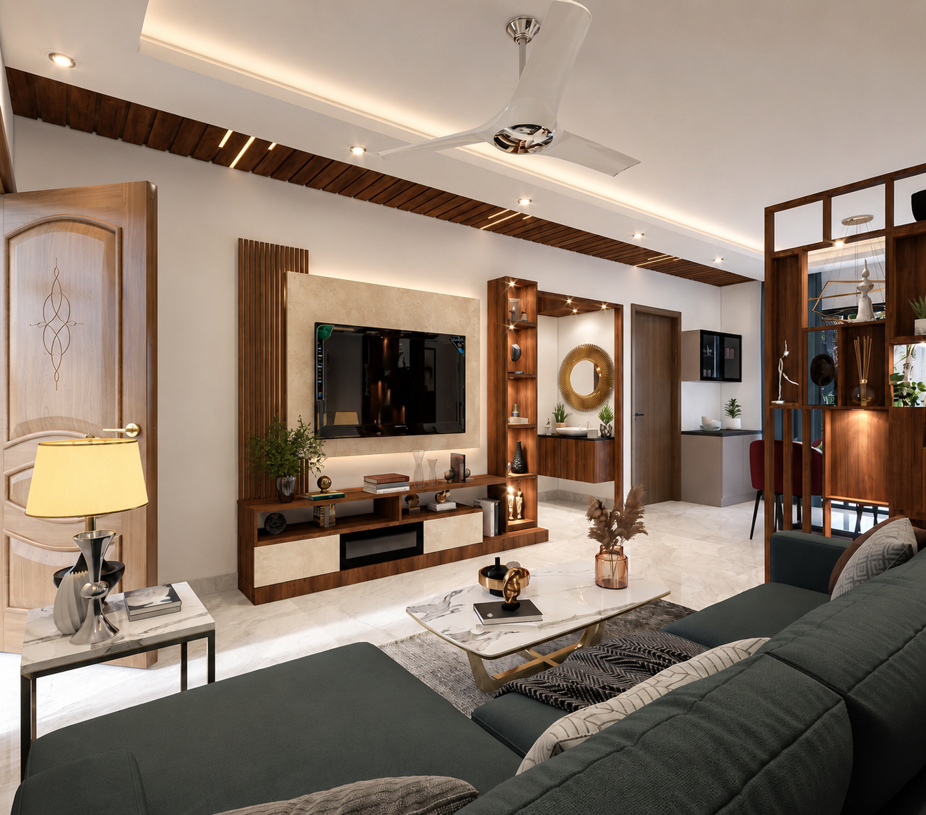 Luxury home interior design project by JBS Interiors in Bangalore